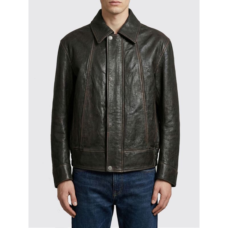 Golden Goose Men Leather Jacket Golden Goose